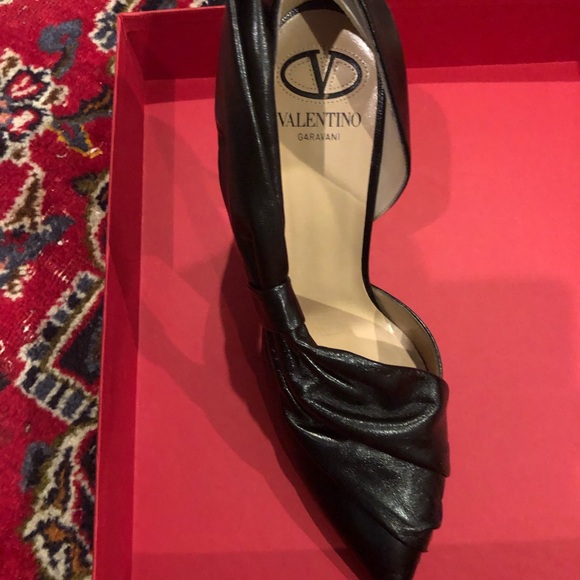 Black leather Valentino